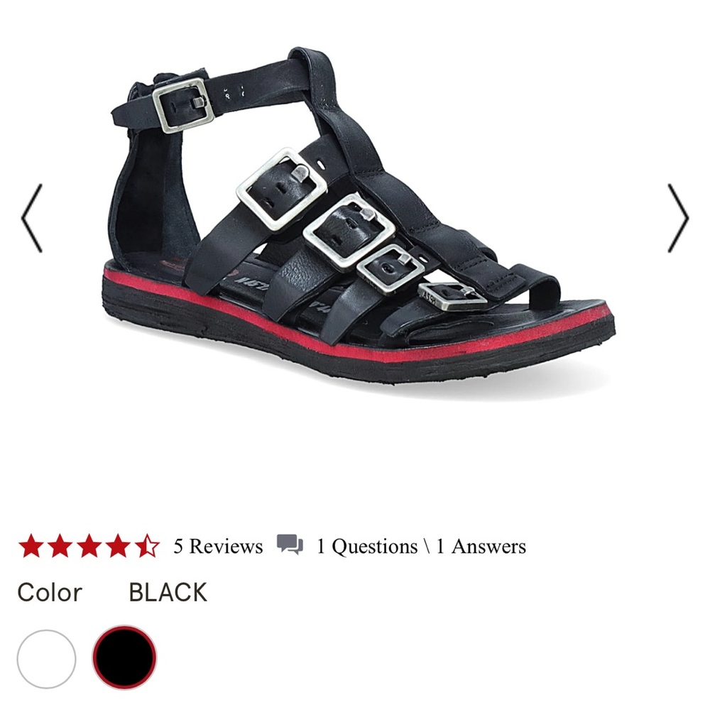 A.S.98 Brantley sandal black size 39 9M